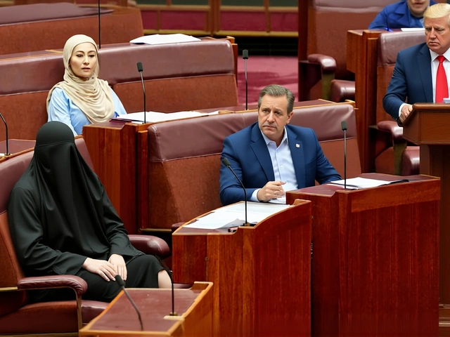 Senator Pauline Hanson suspended for burqa protest in Australian Senate